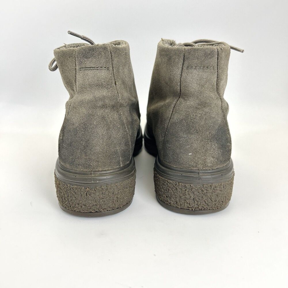 Ecco Crepetray Hybrid Boots Womens Sz 10 EU 41 Olive Green Suede Crepe Soles - Picture 5 of 9